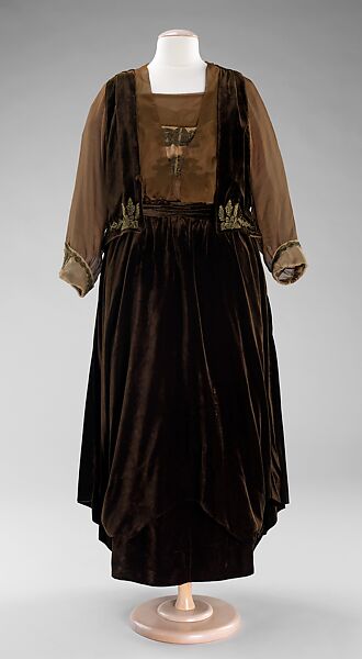 Evening ensemble, Mme. Louis Cerlian, silk, metal, American