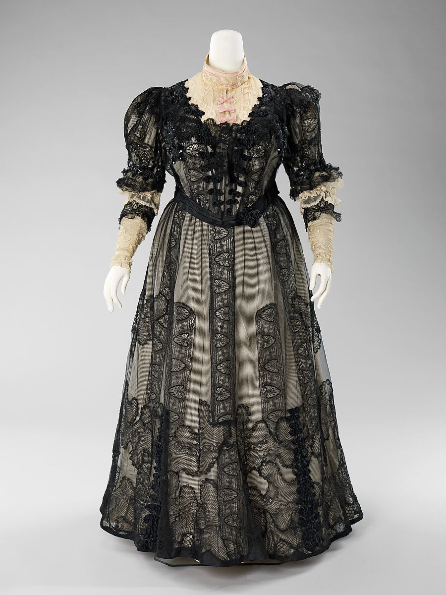 Ensemble, Catherine Donovan (American (born Ireland), 1826 (?)–1906), silk, linen, American 