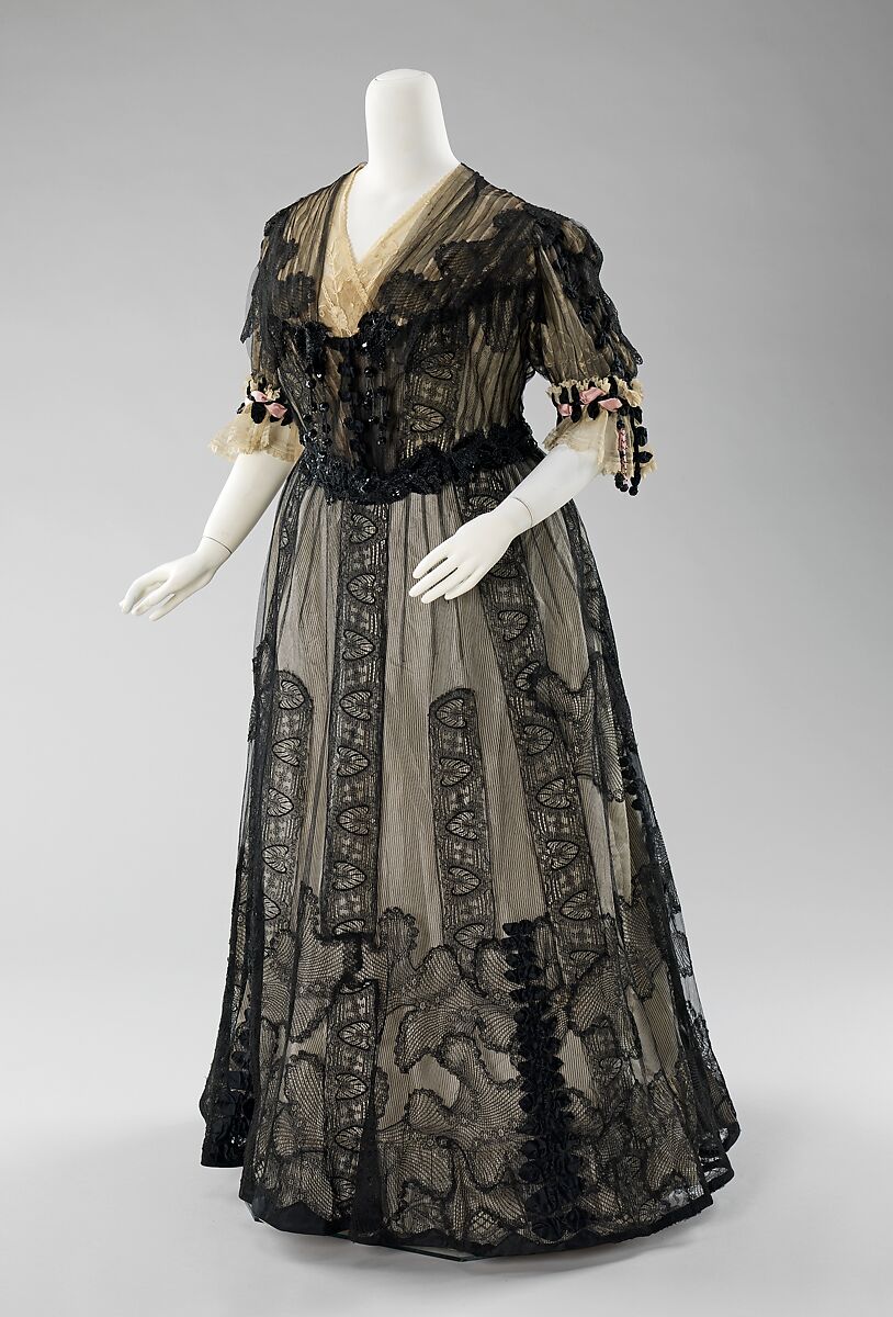 Ensemble, Catherine Donovan (American (born Ireland), 1826 (?)–1906), silk, linen, American