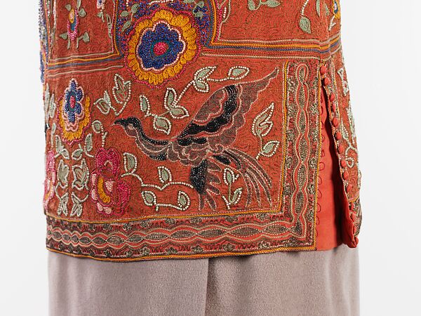 Ensemble, Redfern (1847–1940), silk, wool, beads, metal, fur, French