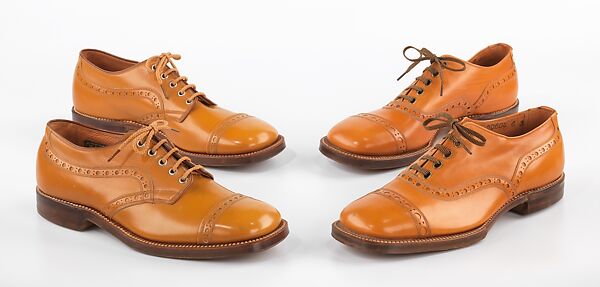 Shoes, Attributed to Hurd Shoe Co., leather, American