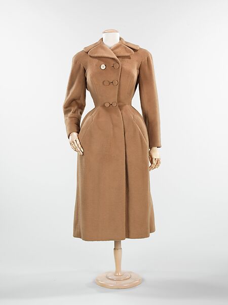 Coat, Charles James (American, born Great Britain, 1906–1978), wool, American 