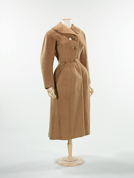 Coat, Charles James (American, born Great Britain, 1906–1978), wool, American