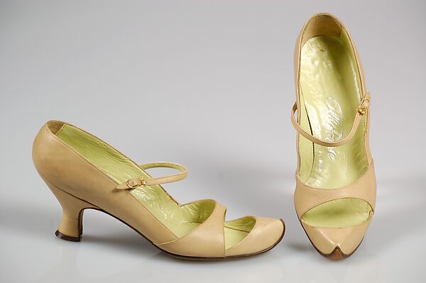 Shoes, Albanese (Italian), leather, Italian