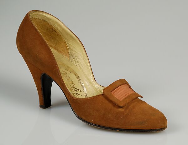 Pumps, Zecchi, leather, silk, Italian