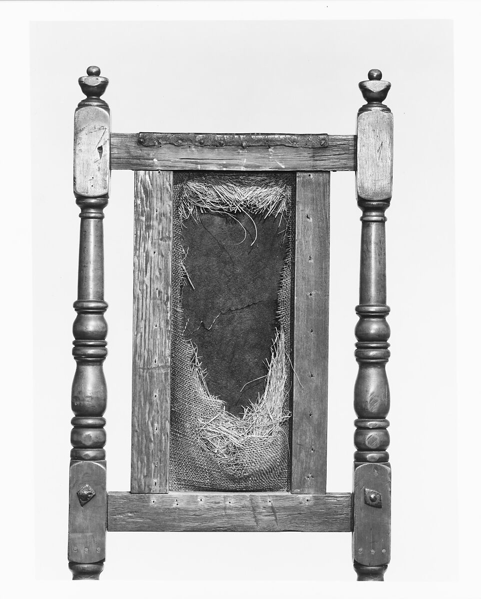 Leather chair, Maple, oak, American