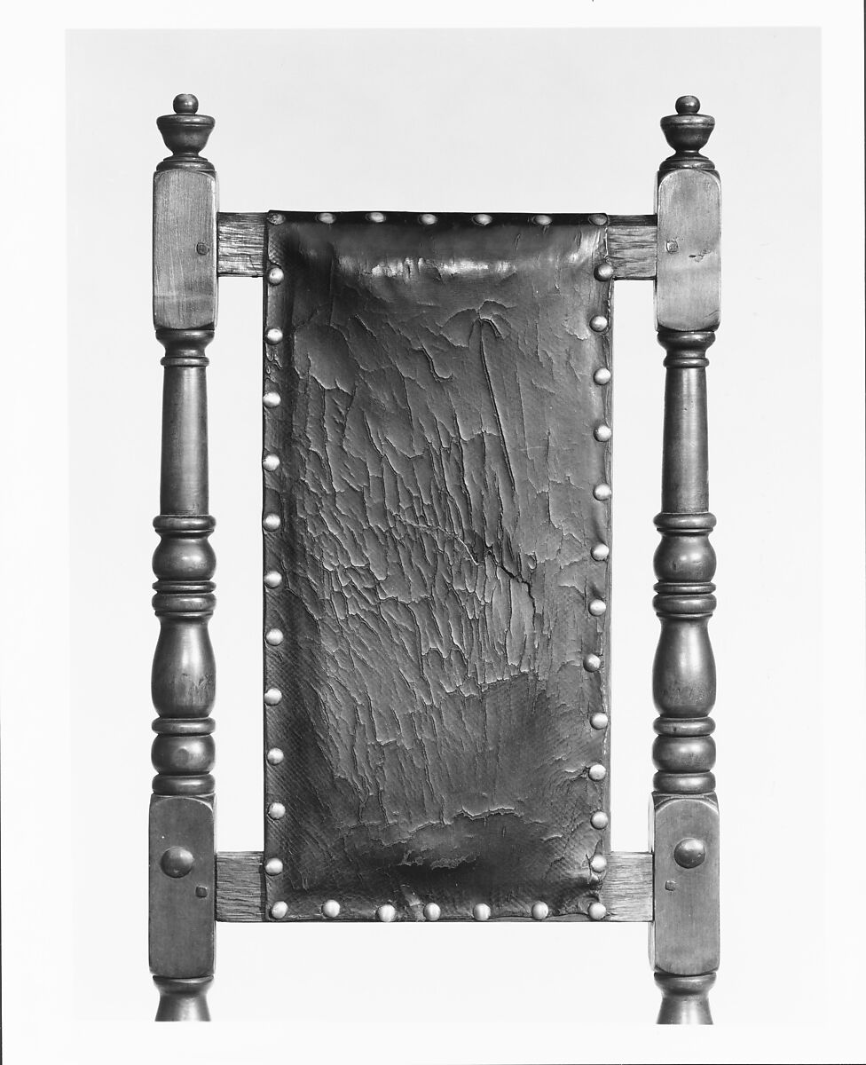 Leather chair, Maple, oak, American