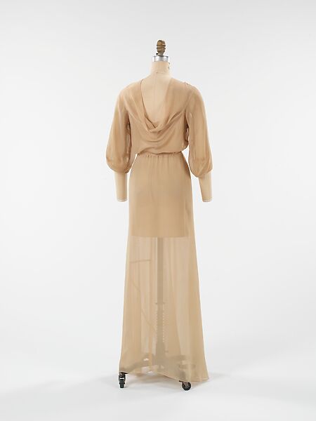 Evening dress, House of Vionnet (French, active 1912–14; 1918–39), silk, French