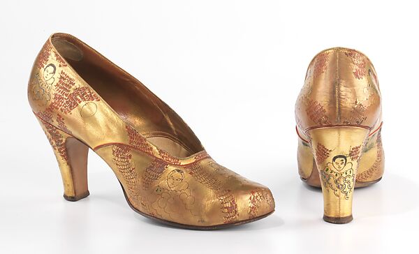 Evening pumps, Delman (American, founded 1919), leather, American 