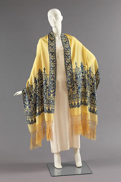 Evening stole, silk, French 
