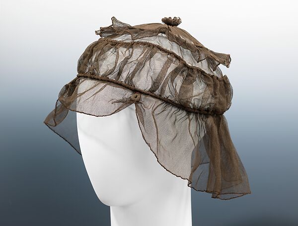Dinner hat, Caroline Reboux (French, active 1870–1956), silk, French 