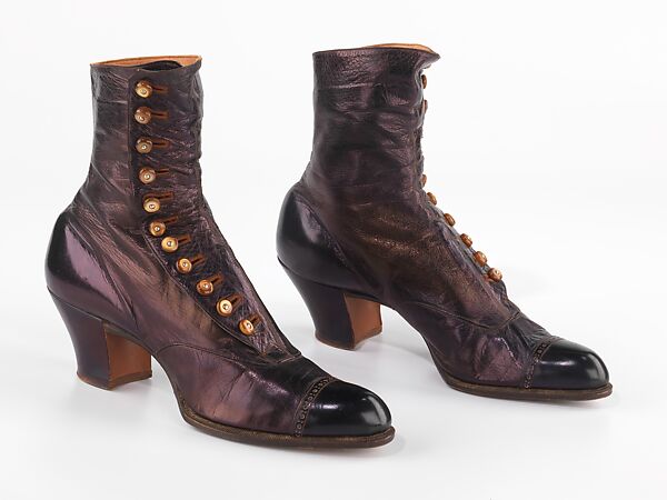 Boots, Frederick Loeser &amp; Company (American, founded 1860), leather, American 
