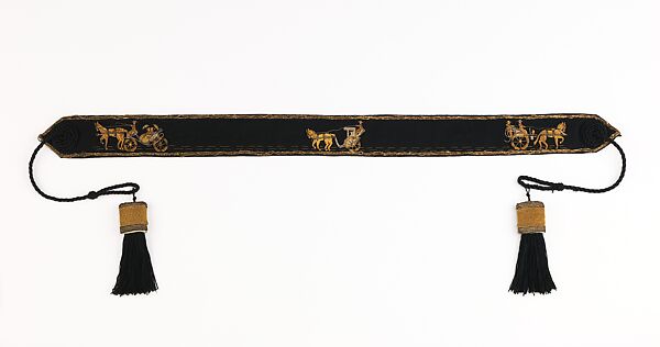 Belt, Hermès (French, founded 1837), wool, silk, metal, French
