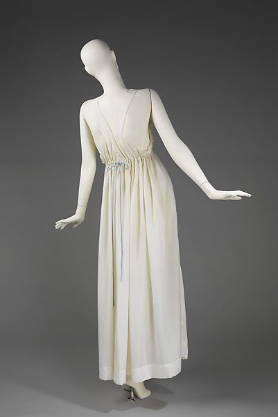 Nightgown, Mrs. Sylvia Pedlar (American, 1901–1972), cotton, synthetic fiber, American 