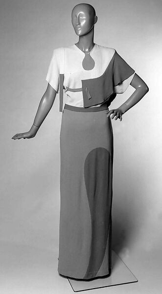 "Shades of Picasso", Gilbert Adrian (American, Naugatuck, Connecticut 1903–1959 Hollywood, California), rayon, American