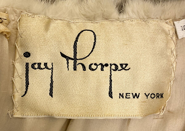 Evening coat, Jay-Thorpe, Inc., fur, American