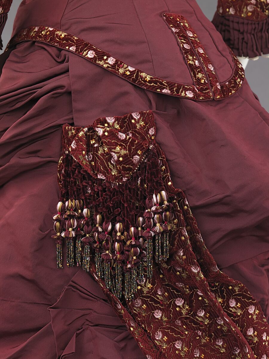 Dinner dress, silk, American