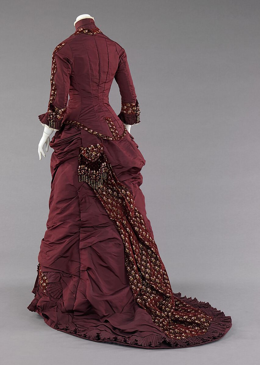 Dinner dress, silk, American