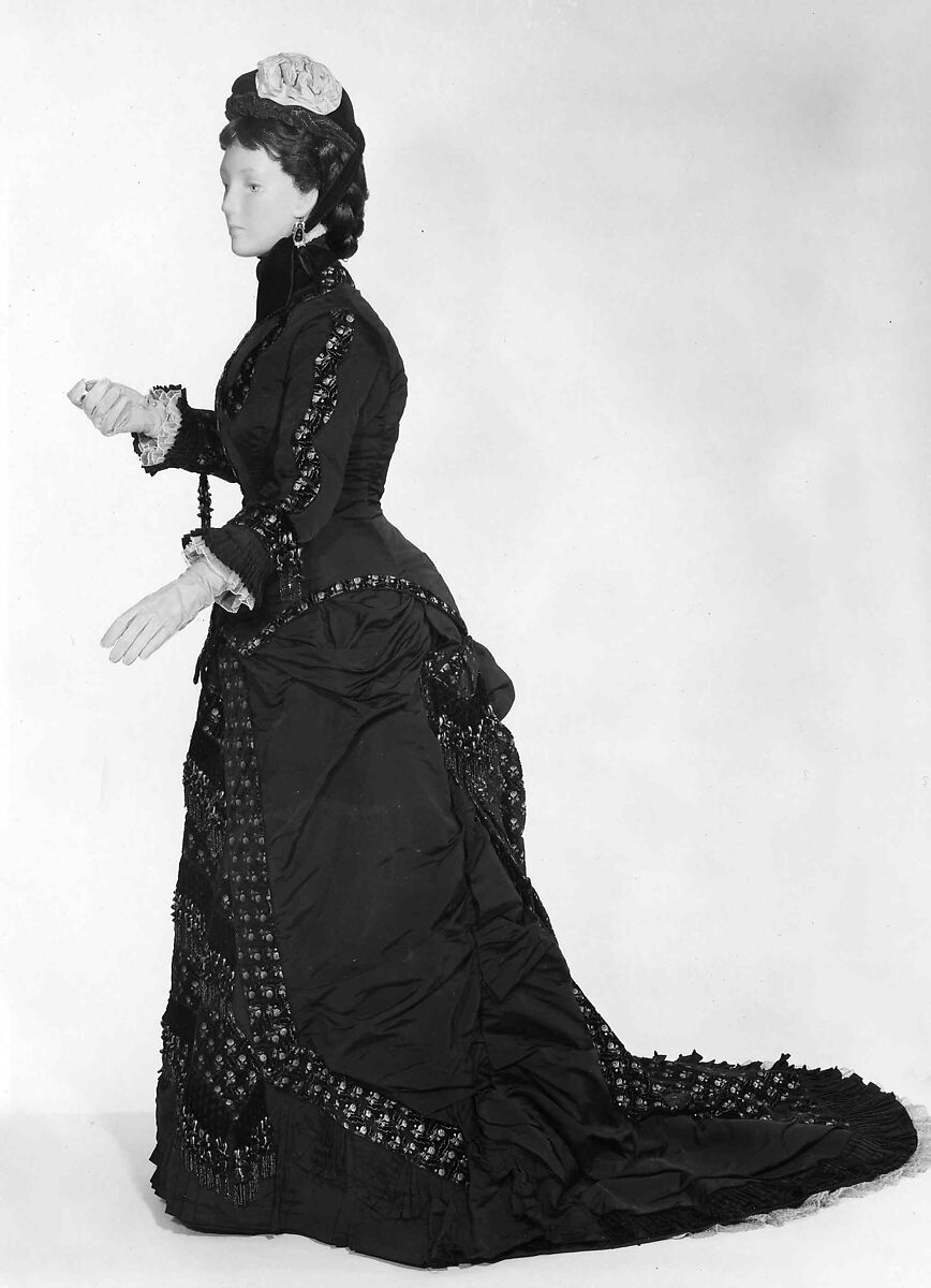 Dinner dress, silk, American