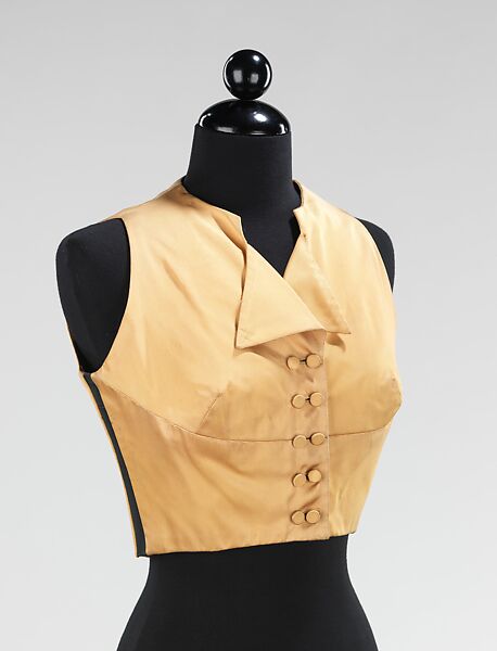 Vest, Charles James (American, born Great Britain, 1906–1978), silk, American 