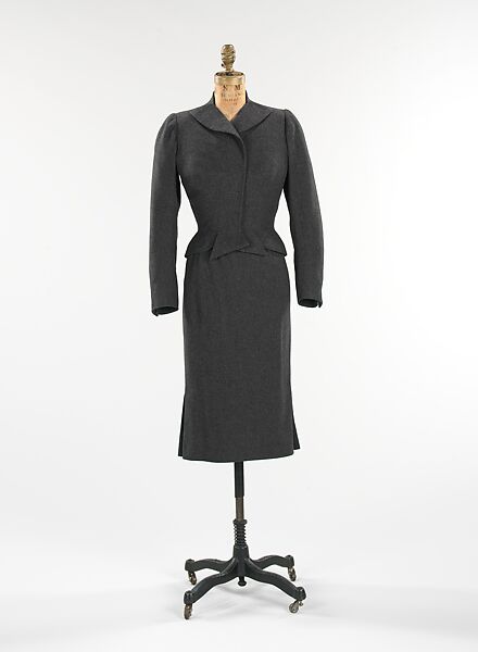 Suit, Charles James (American, born Great Britain, 1906–1978), wool, American 