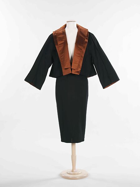 Dinner suit, Charles James (American, born Great Britain, 1906–1978), wool, silk, American 