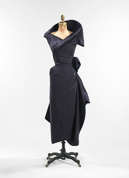 Cocktail dress, Charles James (American, born Great Britain, 1906–1978), silk, American 