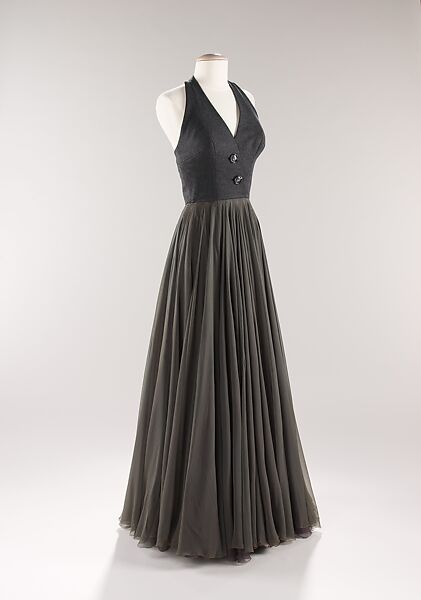 Evening ensemble, James Galanos (American, Philadelphia, Pennsylvania, 1924–2016 West Hollywood, California), wool, silk, American