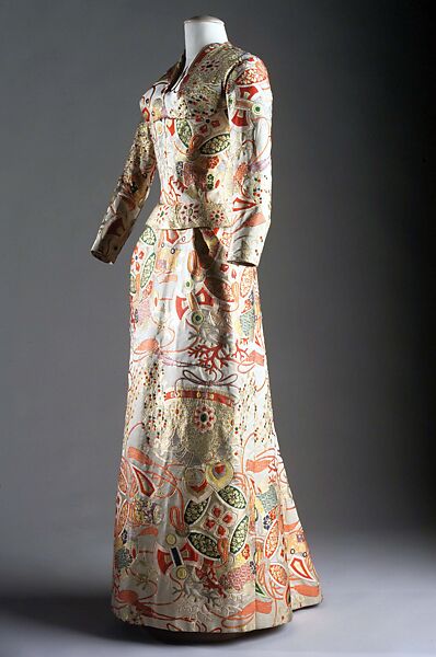 Evening dress, Marguery Bolhagen (American, Carlisle, Pennsylvania 1920–2021 Napa, California), silk, metal, American
