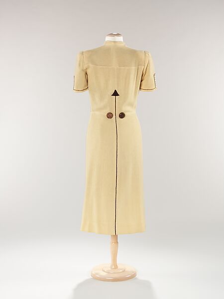 Dress, Jessie Franklin Turner (American, 1923–1943), wool, wood, American
