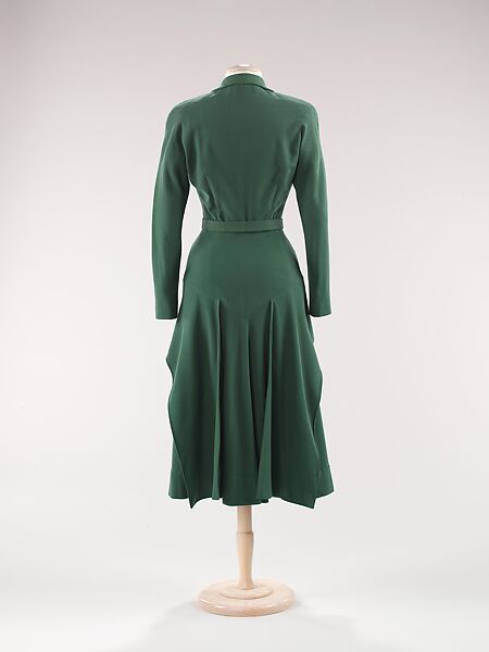 Dress, Attributed to House of Balenciaga (French, founded 1937), wool, French
