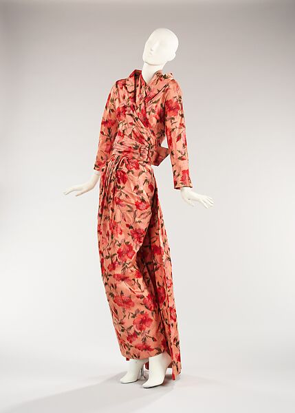 Evening ensemble, Vera Maxwell (American, 1901–1995), silk, wool, fur, leather, American