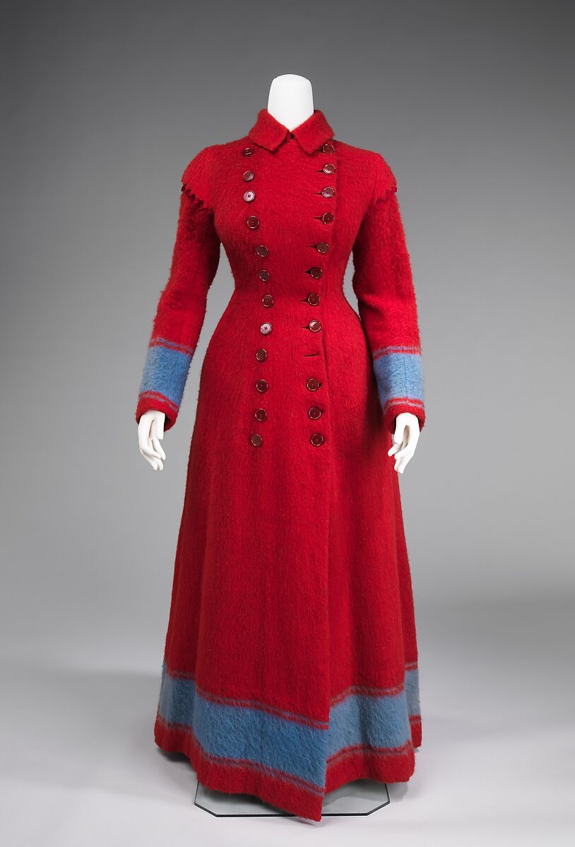 Dressing gown, wool, probably European 