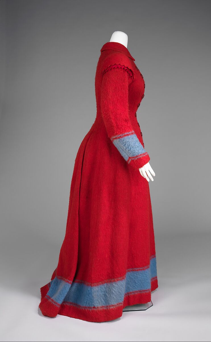 Dressing gown, wool, probably European
