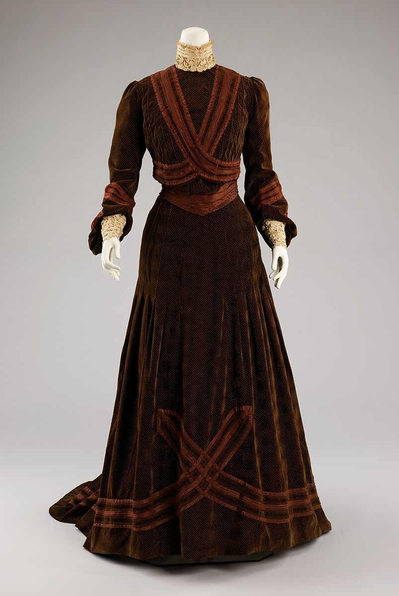 Afternoon dress, Jeanne Hallée (French, 1870–1924), silk, French 