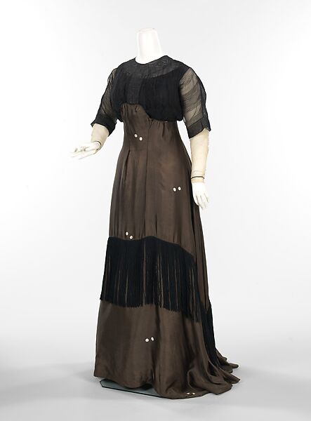 Dress, Jacques Doucet (French, Paris 1853–1929 Paris), silk, cotton, French 