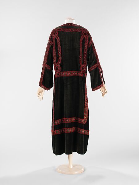 Evening dress, silk, beads, metal, French