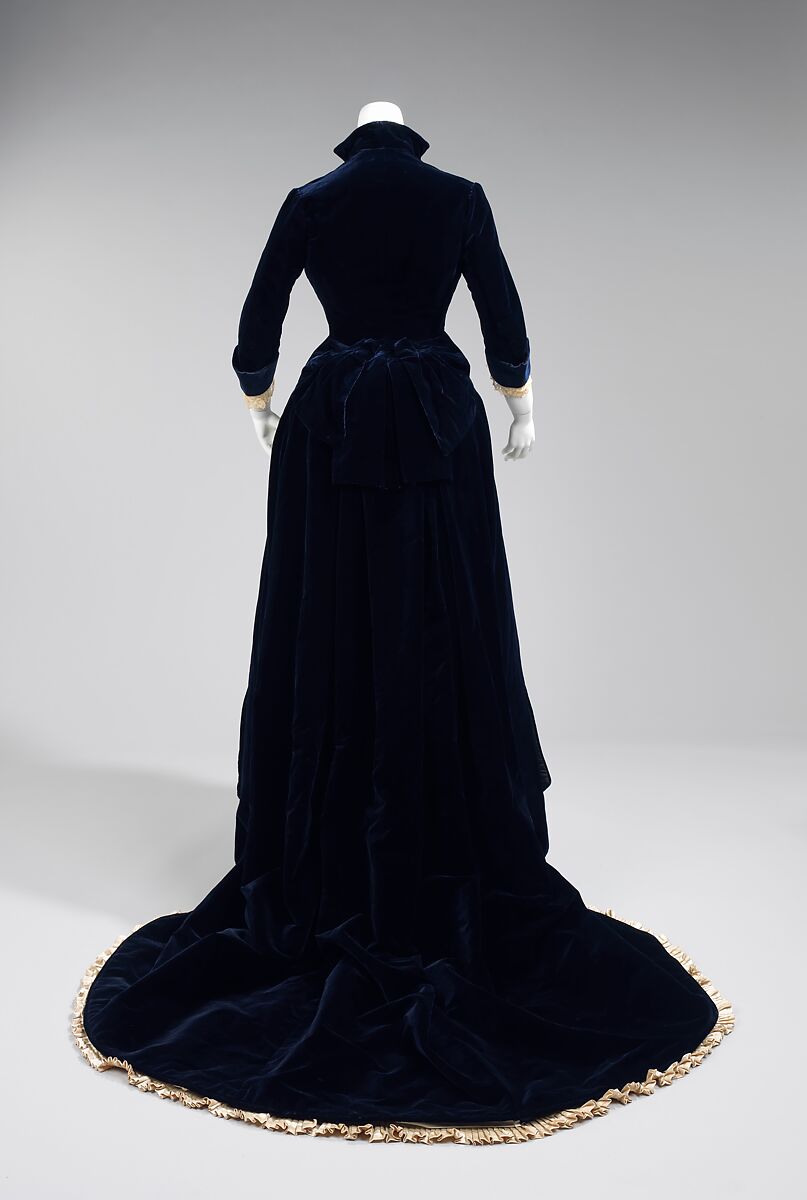 Evening dress, Frederick Loeser &amp; Company (American, founded 1860), cotton, silk, American