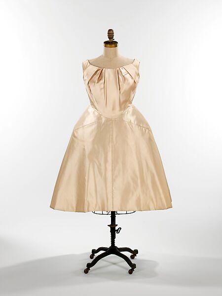 Wedding dress, Charles James (American, born Great Britain, 1906–1978), silk, synthetic, American 