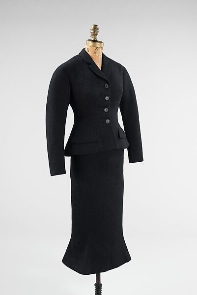 Ensemble, Charles James (American, born Great Britain, 1906–1978), wool, silk, American