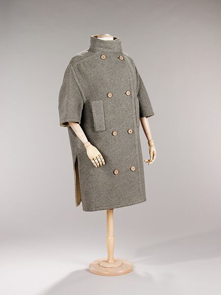 Coat, Attributed to House of Givenchy (French, founded 1952), wool, French 