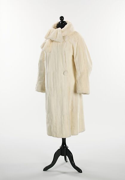 Evening coat, Revillon Frères (French, founded 1723), fur, French 