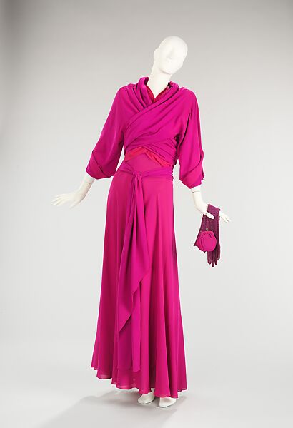 Evening ensemble, House of Vionnet (French, active 1912–14; 1918–39), silk, French 