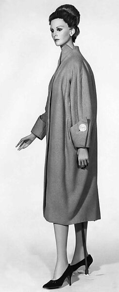 Coat, Charles James (American, born Great Britain, 1906–1978), wool, American