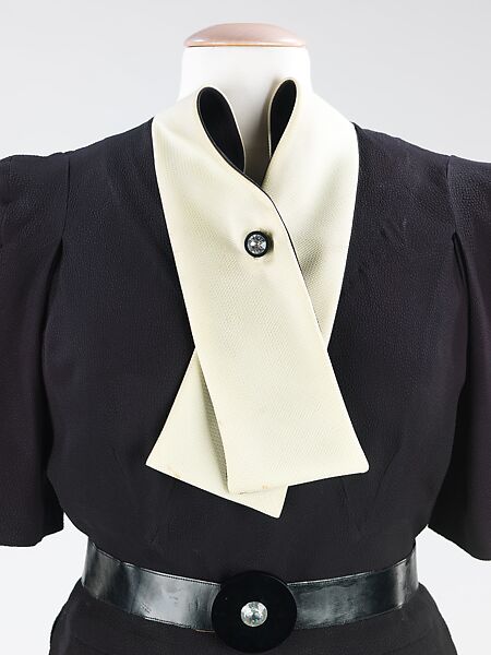 Dinner ensemble, House of Vionnet (French, active 1912–14; 1918–39), silk, plastic, French