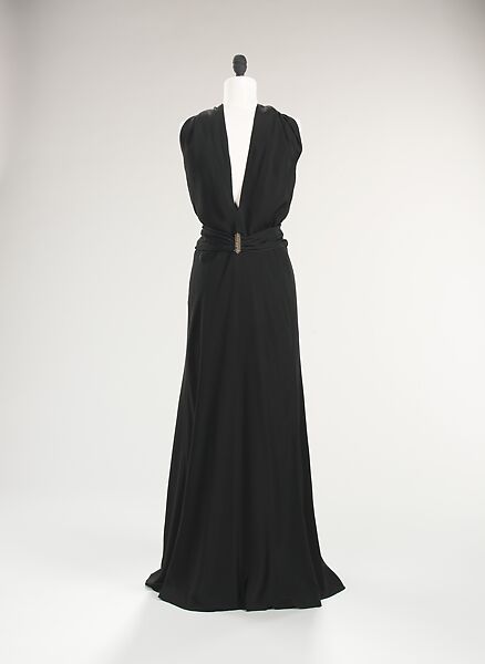 Evening dress, House of Vionnet (French, active 1912–14; 1918–39), silk, metal, French