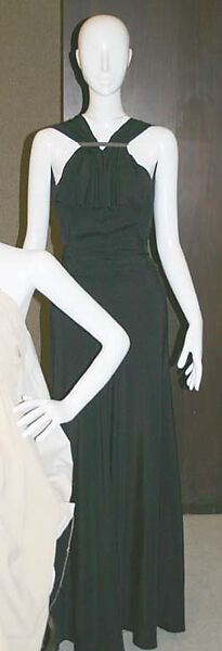 Evening dress, House of Vionnet (French, active 1912–14; 1918–39), silk, metal, French