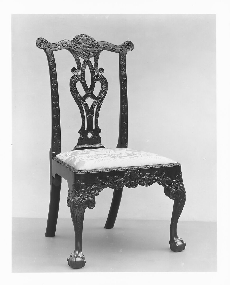 Side Chair, Mahogany, white pine, American 