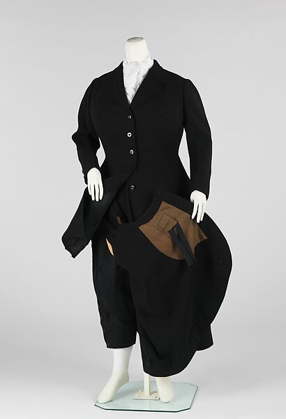 Riding habit, Dertz, wool, cotton, American