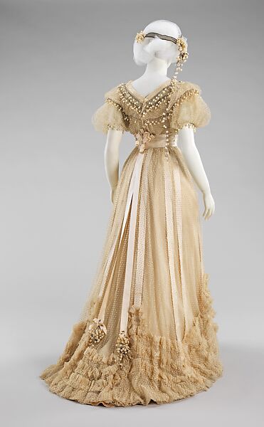 Wedding ensemble, House of Paquin (French, 1891–1956), silk, cotton, beads, French